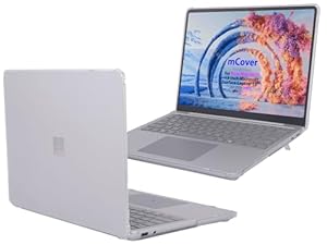 mCover case ONLY Compatible for 2025+ 13" Microsoft Surface Laptop 13 Windows PC (Model# 2095) with Snapdragon CPU & Copilot+ (NOT Fitting Other Surface Laptop) - Clear