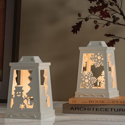3D Christmas Lantern Resin Mold Set-5pcs,Casting molds Silicone Christmas elk,Candle Holder Resin Mould for DIY Crafts, Soap, Wax, Plaster – Perfect for Handmade Gifts (A) - Image 5