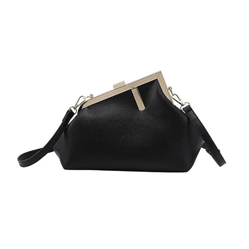 La Saint Belle Women's Fashion Handbag, Trendy Design Faux Leather Handbag, Crossbody Bag, Shoulder Purse For Women, Evening Clutch (Black) #TOP2