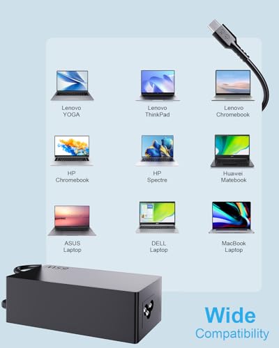 65W USB C Laptop Opladen Adapter voor Lenovo Thinkpad X1 Carbon T14 T15 T480 T490 T580 T590 E580 E585 E590 E595 Yoga C740 720 730 720-13ikb 730-13ikb 910 HP ASUS Chromebook USB C Laptop Charger - Afbeelding 6