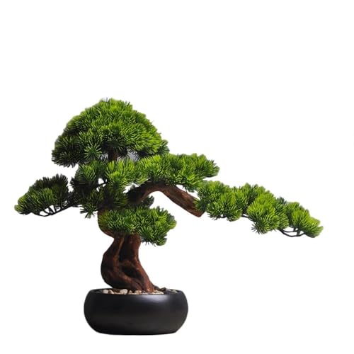 Artificial Bonsai Tree Simulation Beauty Pine Black Pot