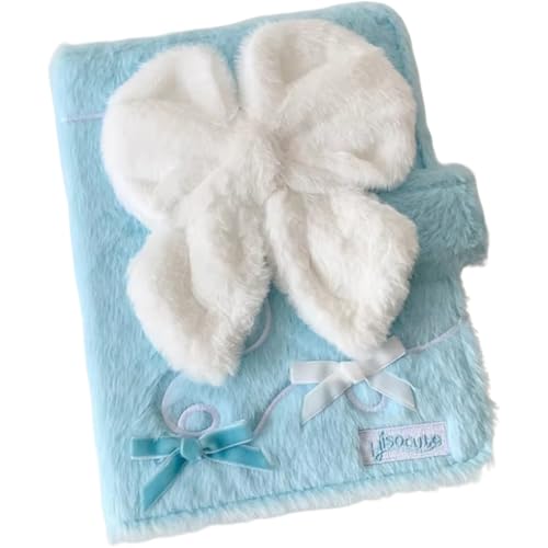 Album di Peluche con Fiocco Grande in Stile A5 con 10 Inserti, Album in Stile Coreano Dolce per Ragazze, Copertina per Album Collezione con Personaggi Idol