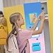 Timgle 8 Pcs Locker Accessories Kit Magnetic Locker Wallpaper Organizer Mirror Magnet Nails Whiteboard with Dry Erase Marker Set for School Coat Lockers Decorations Supplies(Cute)