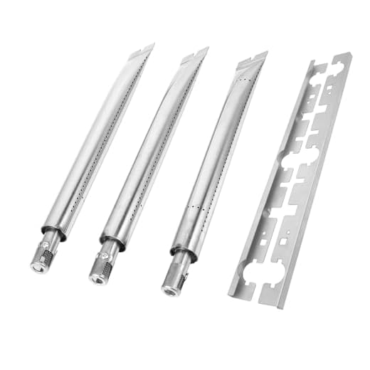 WELL GRILL Edelstahl Rohrbrenner für Broil King Signet 390 Ersatzteile, 18629 Dual-Tube Stabbrenner und Crossover Brenner Rohr Zubehör für Broil King Signet & Sovereign Gasgrills