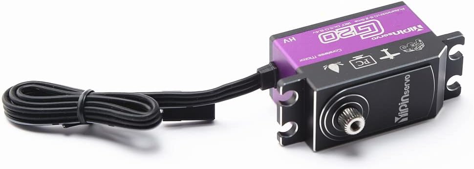 RC Servo,20kg Large Torque Digital Servo for Scx10 TRX- 4 1:8/1:10 RC Car Crawler,High Speed Short Edition G20 Metal Gear 20KG