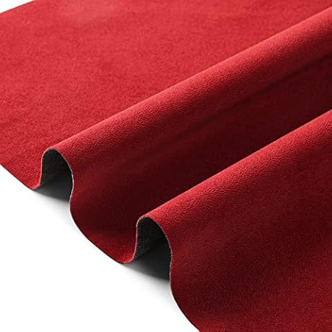 Peel Stick Velvet Flock Liner 14" x 98" Self Adhesive Texture Velvet for Jewelry Drawer Craft Fabric Art & Crafts, Drawer DIY Felt Liner (Wine Red) Cover