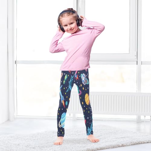 Bolaz Toddler Girls Leggings Printed Yoga Pants Leggings Space Stars for Kids4