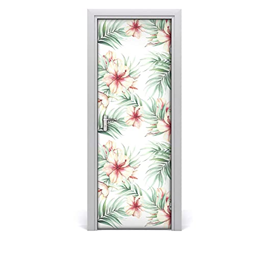 Fondo de Pantalla Autoadhesiva Hojas de Flores de Hawaii 2