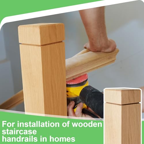 CroBlissful 3" x 3" x 48" Solid White Oak Stair Newel Post with a Single Groove Notched Newel Wood Balusters for Staircase Interior Railing Newels for Stair Handrails by CroBlissful - Image 6