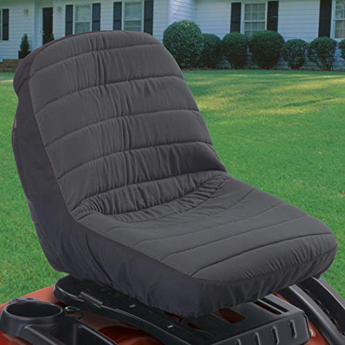 Classic Accessories Deluxe Riding Lawn Mower Seat Cover, Small, Black #TOP5