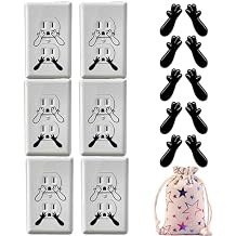 Funny Outlet Cover Decal, Wall Outlet Sticker, Funny Outlet Stickers, Humorous and Funny Decals, Home Decoration, Arm and Hand Outlet Decals, Duplex Outlet Wall Plate Cover 12PCS Hands