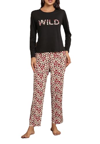 Pyjama léopard femme pack de 2 pour ne plus avoir froid la nuit