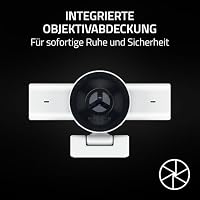 Razer Kiyo V2 X - Full-HD-Webcam 1080p, 60 FPS für Creators - Autofokus - Weitwinkel-Objektiv - Integriertes Mikrofon -Kompatibel zu Open Broadcaster Software OBS und Xsplit | Weiß – Ansicht 7
