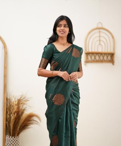 Image of Avantika Fashion Women's Kanjivaram Soft Silk Banarasi Sarees With Blouse Piece For Women