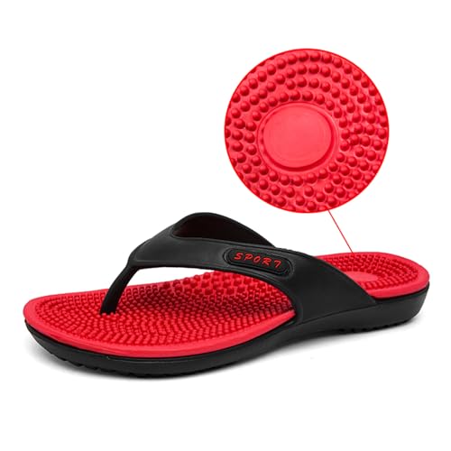 FLIOZY Men's Casula Slip On Shoes Flip-Flop Lightweight Sandal with Comfort Orthotic Soft Arch Support Sandals2