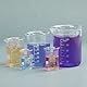 stonyLab Graduierte Glasbecher Set, Borosilikatglas Laborbecher in 5 Größen, 5 ml/10 ml/25 ml/50 ml/100 ml, Kombi-Pack