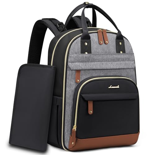 LOVEVOOK Diaper Bag Backpack, Baby Bag with Changing Pad,...