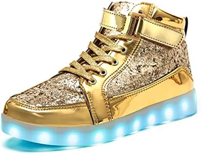 IGxx LED Shoes for Kids Light Up Shoes Boys Girls Fashion Glitter LED Lights Sneakers Kids Glowing