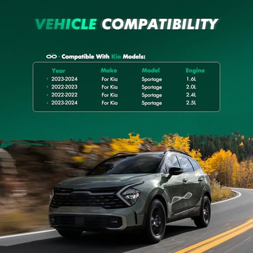 Image of SCITOO 4PCS Mud Flaps Front & Fear Splash Guard set suitable for Kia for Sportage 2022 2023 2024 2025,front & rear mud flaps splash guard set with Hardware Accessories
