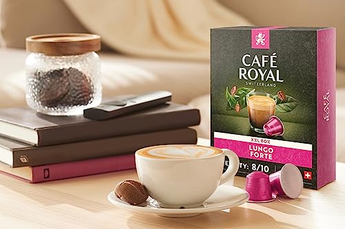 Café Royal Lungo Forte 36 Capsules for Nespresso Coffee Machine - 8/10 Intensity - UTZ certified Coffee Capsules recyclable Aluminium