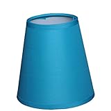Material: Stoff Lampenschirm Aufstecker Aqua Blau 11-7-11
