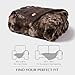 EverGrace Ultra Soft Luxury Fluffy Faux Rabbit Fur Throw Blanket, Thick Warm Bubble Throw for Bed, Cozy Plush Reversible Blankets for Couch, Chair, Sofa, Mocha Brown, 60x80 Inches