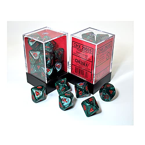 D10 Ankh Green w/Red (10)