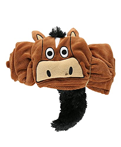 Lazy One Wearable Hooded Blanket For Kids, Animal Hooded Blanket (Horse, Brown Blanket) #TOP1