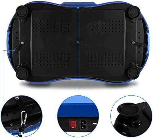 bigzzia Vibration Plate Exercise Machine - Oscillation, Linear, Vibration Platform | Whole Body Workout Equipment for Home, Weight Loss, Toning & Wellness (BLUE)