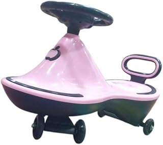 Magic Swing Ride-On Toy for Kids – Plasma/Wiggle Car – No Batteries – With Music & Lights- Pink