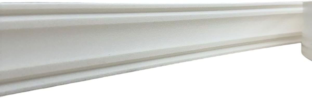 Moldura Rodameio Eva Flexível 5cm x 8mm Branco 5 Metros