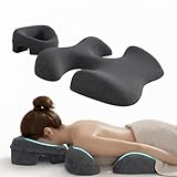 Massage Kopfstütze für Bett, Bruststützkissen, Massagekissen Kopf Loch, Massage-Gesichtswiegenkissen aus Memorys-Schaum, Gesichtskissen zum Schlafen, Gesichtskissen für Massageliege für Spa (A)