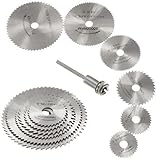 6 piezas Mini HSS Sierra circular con mandril, herramienta rotativa Color aleatorio Diseño duradero