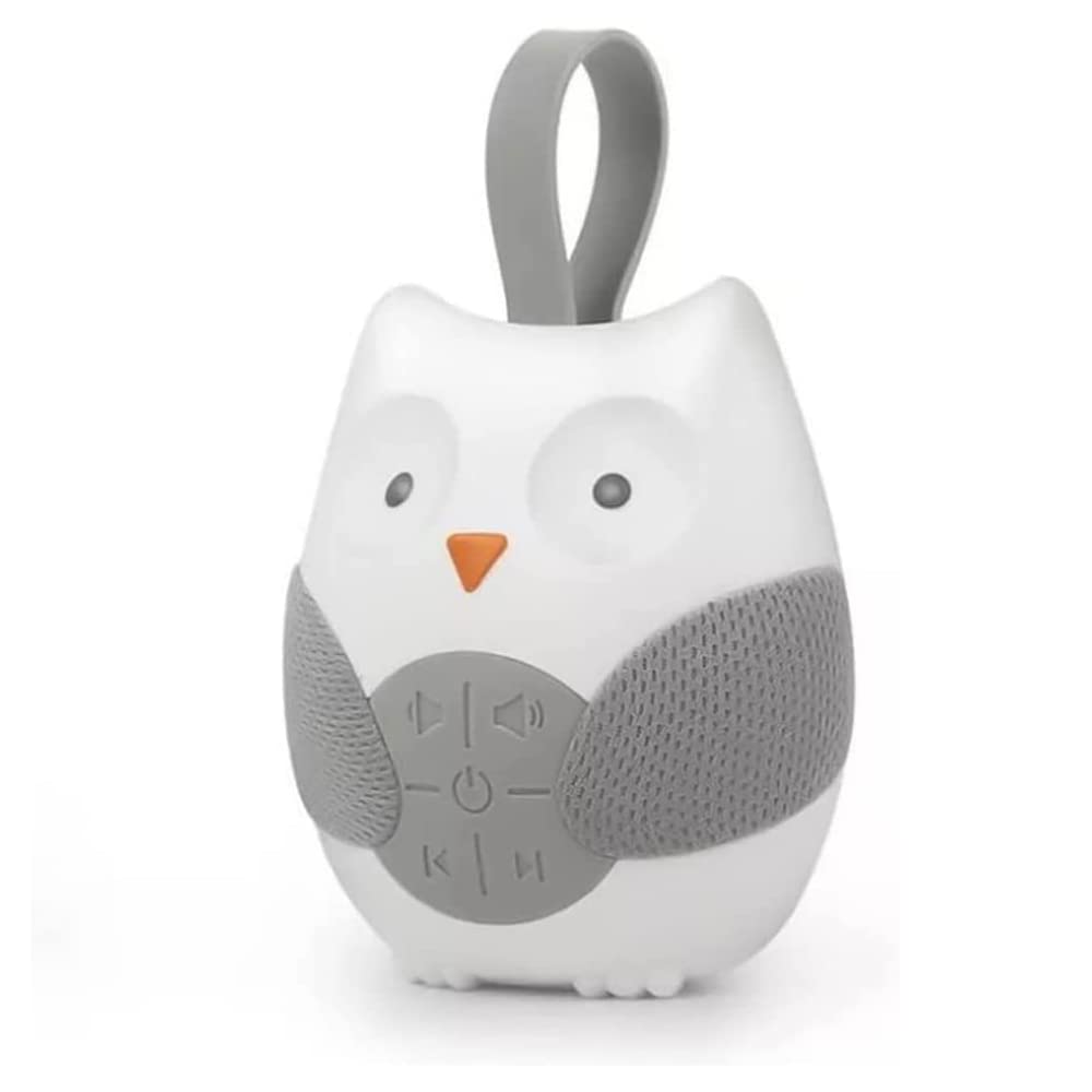 Neelabil Portable Owl White Noise Machine Baby Soother with 10 Light Music Songs 2 Natural Sounds