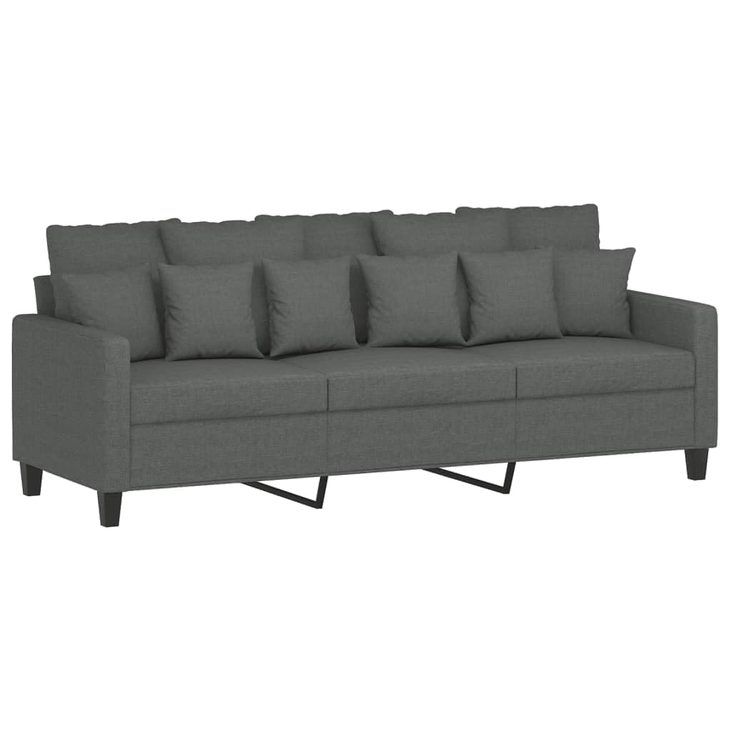 sofás de Dos plazas,Sofa 120 cm,Sofa Cama Dos plazas,Sofá de 3 plazas de Tela Gris Oscuro 180 cmAdecuado para salón, Dormitorio