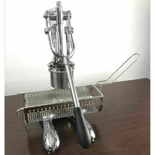 Pressa per patatine fritte – 30 cm di lunghezza in acciaio inox, strumento essenziale da cucina per patatine fritte croccanti e perfettamente sagomate, ideale per cucinare a casa e preparare pasti