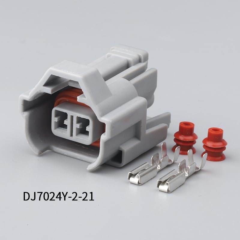 2Pin Male Female Nippon for Denso Fuel Injector Wire Connector 6189-0060 6180-2405 - (Color Name: M and F)