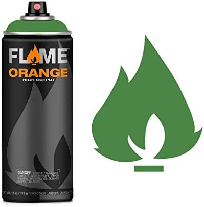 Molotow Flame Orange Spray Paint - Matt Acrylic 400ml Can Deep Black FO-904
