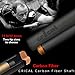 CRICAL Carbon Fiber Pool Cue Single Shaft 3/8 * 8 Uniloc 11.5mm/12.4mm Tip Low Deflection Ultra-Smooth Easy to Control Billiard Cue Stick Shaft 29''