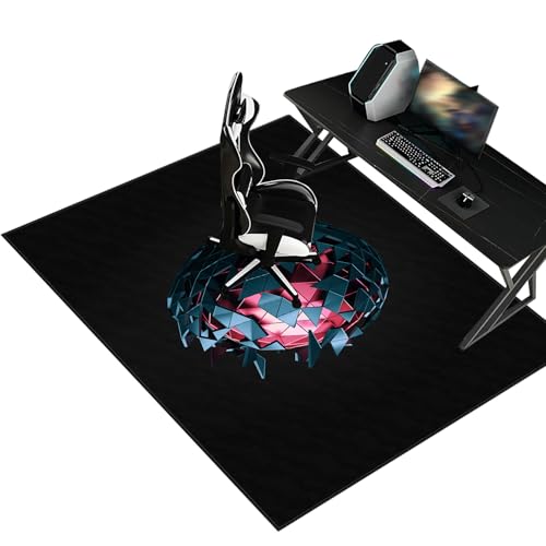 Gaming Bürostuhl Unterlage für Hartböden, Bodenschutzmatte Bürostuhl Teppich, Computerstuhl Teppiche, Schreibtischstuhl Unterlage, Schutzmatte für Laminat, Stuhlmatte für Home Office 160 x 200 cm