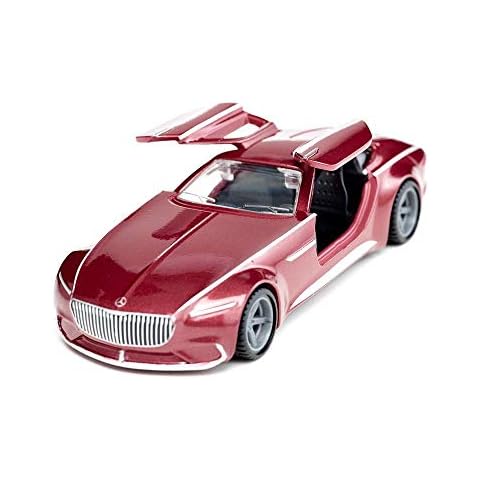 Siku 2357, Vision Mercedes Maybach 6 Grand Coupé, 1:50, Metal/Plastic, Red, Opening hinged Doors, Changeable Wheels Cover