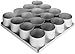 Alan Silverwood 16 Piece 3 inch Round Cake Pan Set 12334