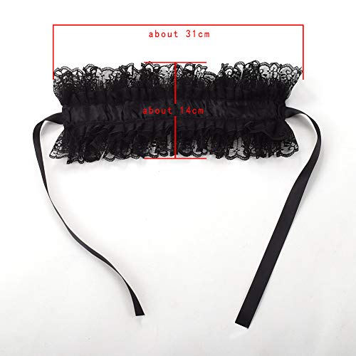 GRACEART Zerzaust Abnehmbar Halsband elisabethanisch viktorianisch Hals Halskrause (Stil # 4)