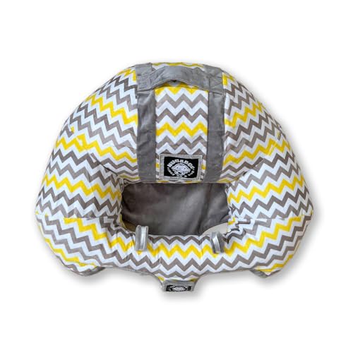 Image of Hugaboo The Original Infant Sitting Chair, Yellow Chevron /2nd Edition