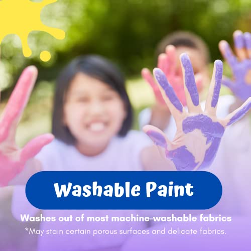 Rich Art Washable Metallic Paint For Kids - Non Toxic Premium Tempera Paint - Craft Paint For Paper, Poster Board, Canvas, & More - Made In The Usa - 4 Fl Oz (6 Pack) #TOP5