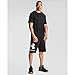 Under Armour Mens Rival Fleece Big Logo Shorts , Black (001)/Onyx White , Medium