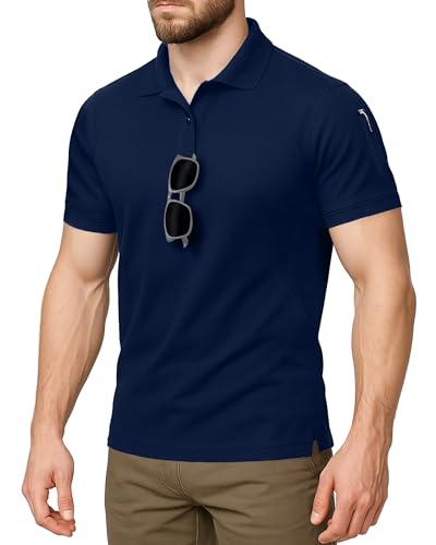 NY Threads Men's Polo Shirt - Quick Dry Golf Shirt