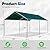 Quictent 10x15 ft Heavy Duty Car Canopy Galvanized Frame Carport Outdoor Party Tent Boat Shelter with 3 Reinforced Steel Cables - Green