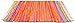 Produktbild Bestlivings Flickenteppich 50 x 80 cm aus handgewebter Baumwolle in Orange - Coral, viele Variationen