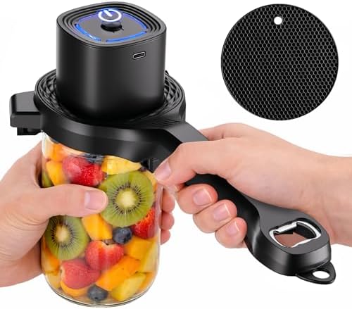 Rechargeable Electric Jar Opener, 2-in-1 Jar Opener Electric And ...